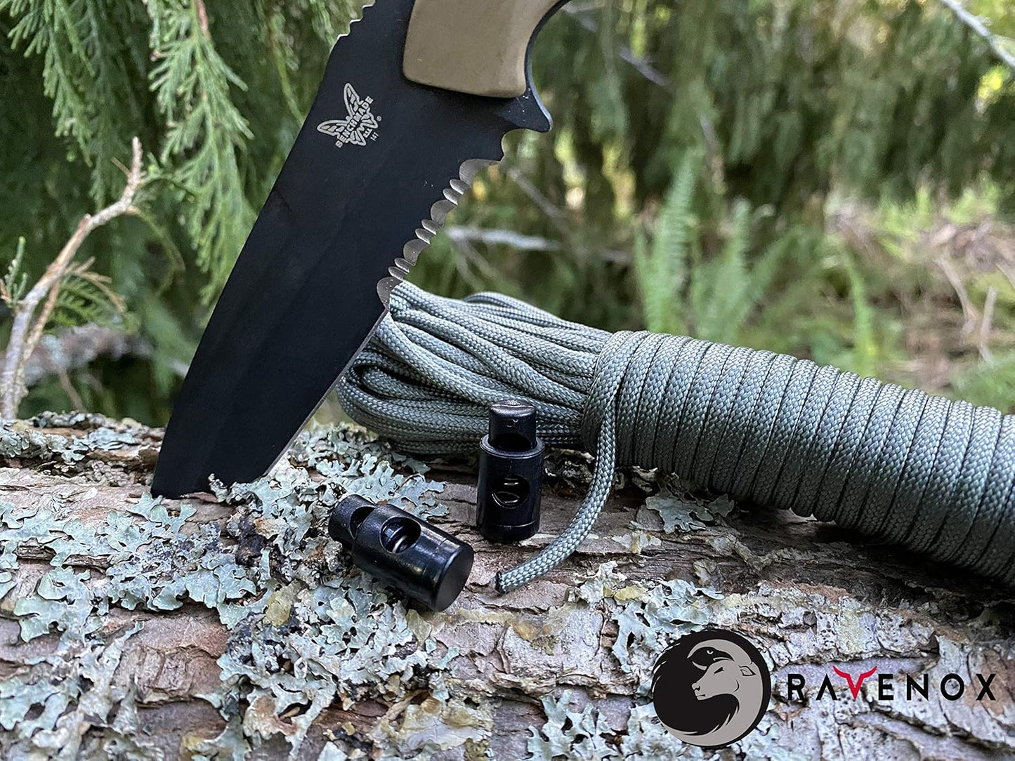 Ravenox Cord Locks for Drawstrings - Durable Plastic Barrel Stoppers for Luggage, Apparel & Outdoor Gear