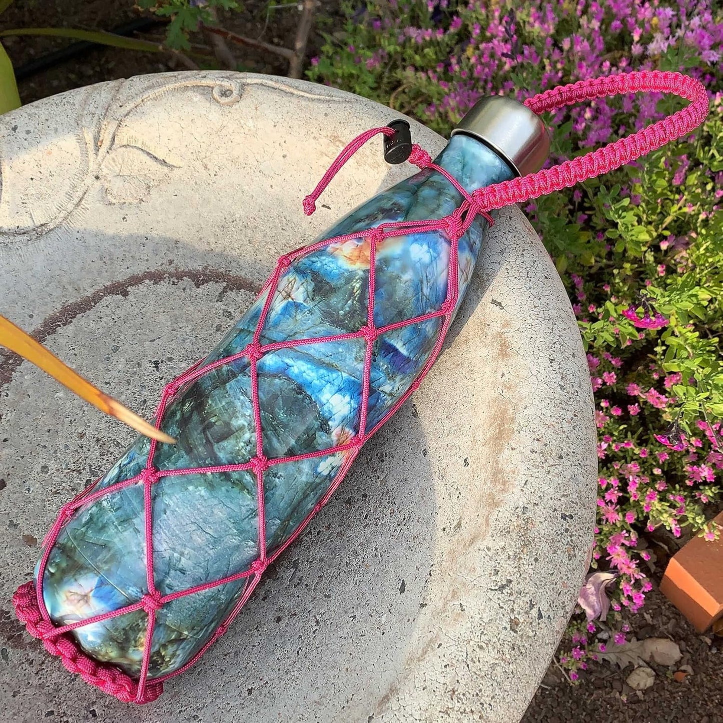 HydroNet Handle - Compatible with S'well, Simple Modern, Mira, Manna Stainless Steel Water Bottles — Available in 9 oz, 17 oz, 25 oz (Turquoise, 17 oz)