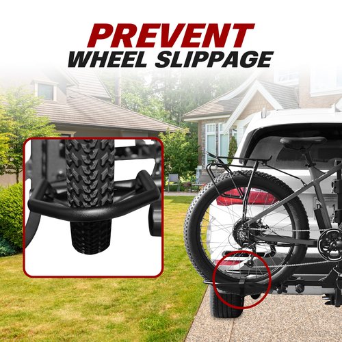 BV Bike Hitch Mount Rack Carrier for Car, Truck, SUV - Tray Style Smart Tilting Design (Standard/Fat Tire 2 Bike)