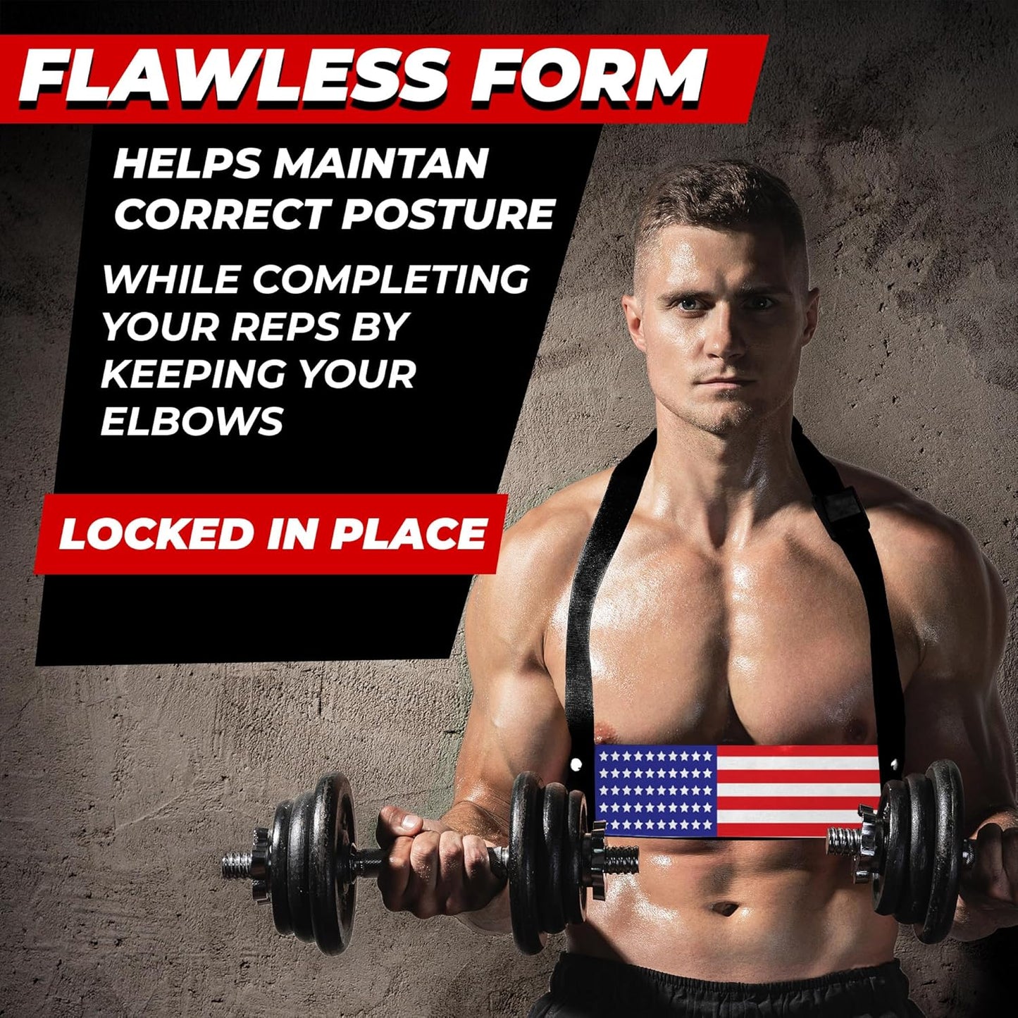 FIGHTSENSE Arm Blaster Biceps Curl Triceps Muscle Isolator Bomber Fitness Gym Workout Training Support