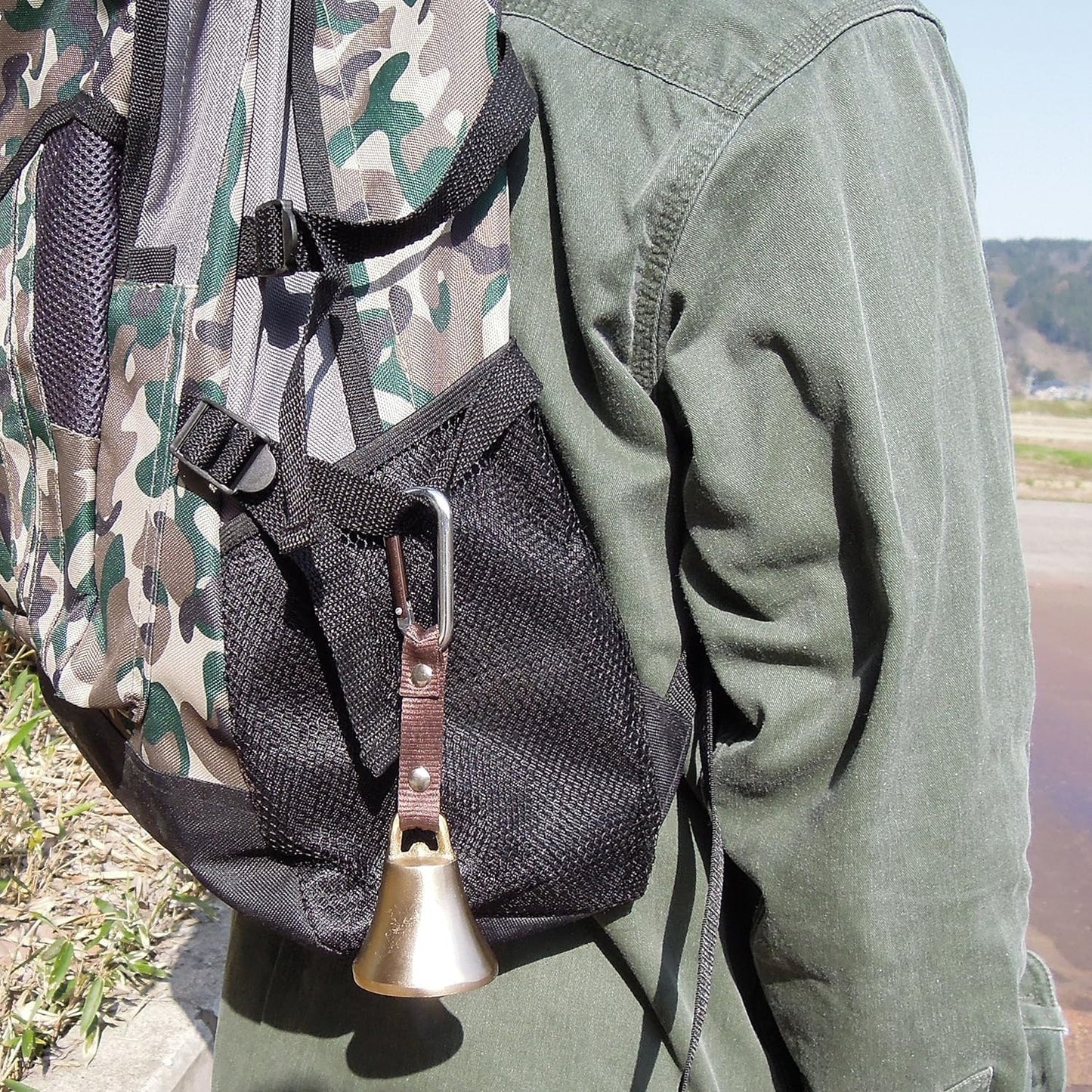 Japan import Nakabayashi Bear Bell Large with Carabiner