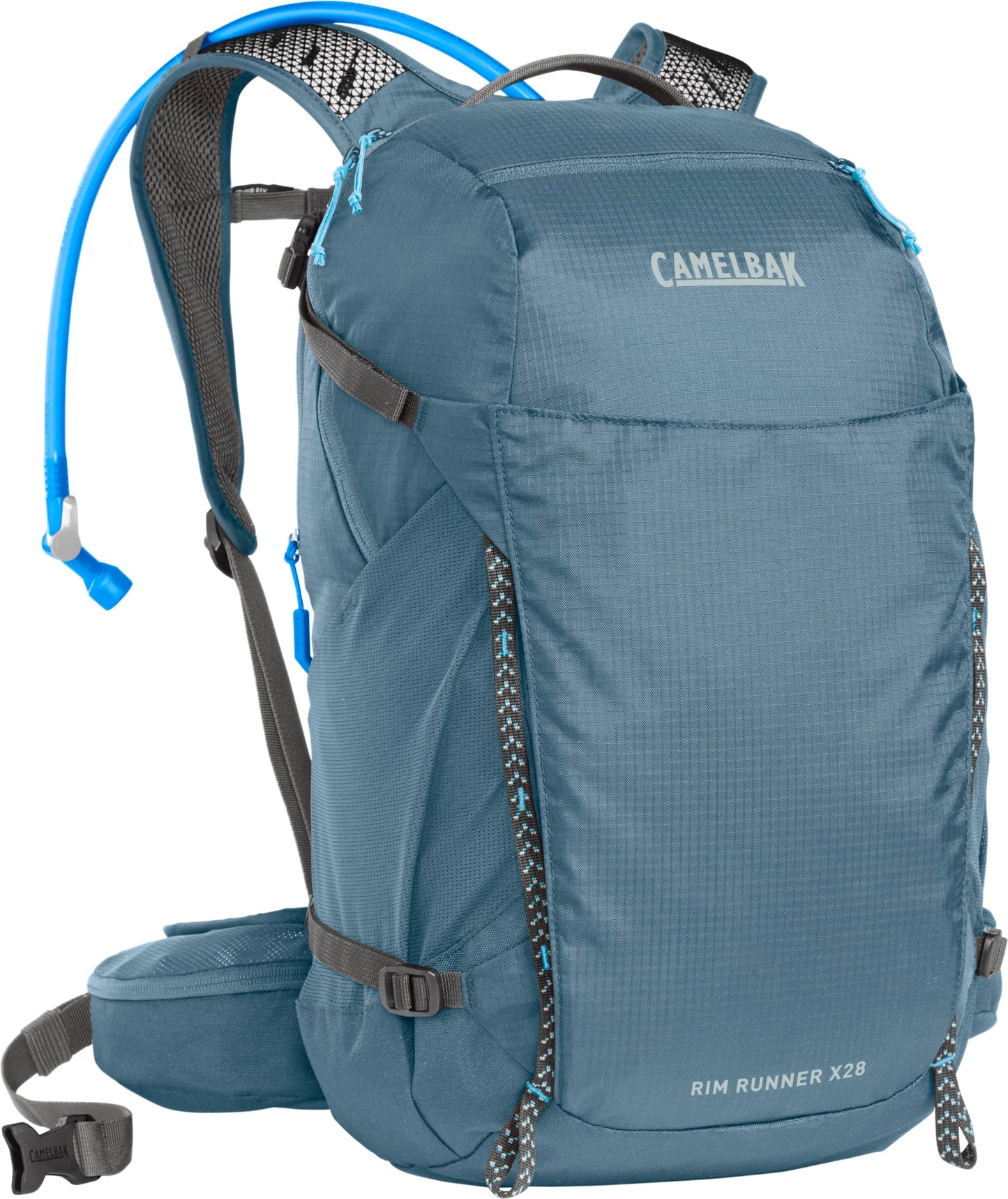 CamelBak Women's Rim Runner X28 Hiking Hydration Backpack with 2L Reservoir Bladder, Crystal Blue