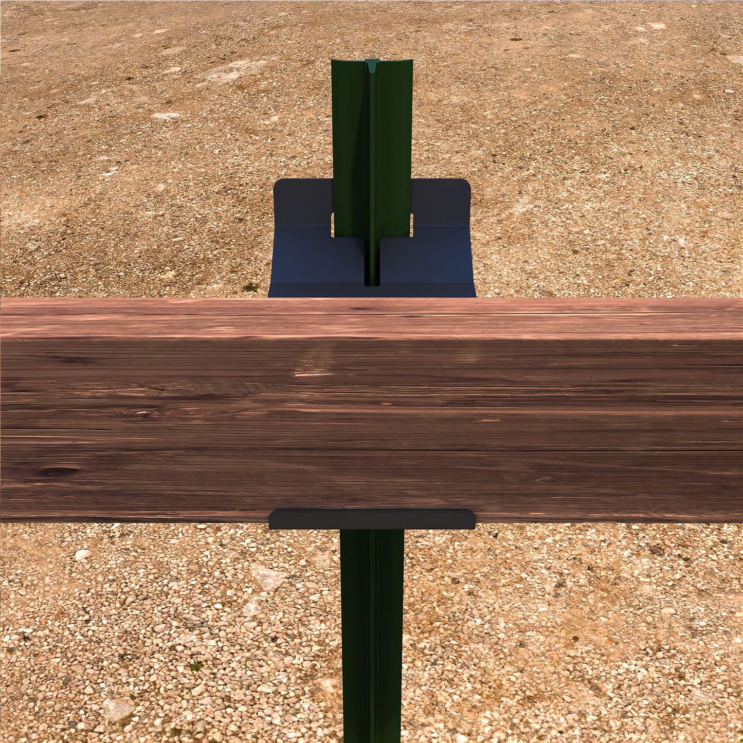 Atflbox T Post Target Hanger for AR500 Steel Targets, 4 Pack T Post Steel Target Mounting Bracket, Steel Shooting Target Mounting Hardware for Precision Shooting