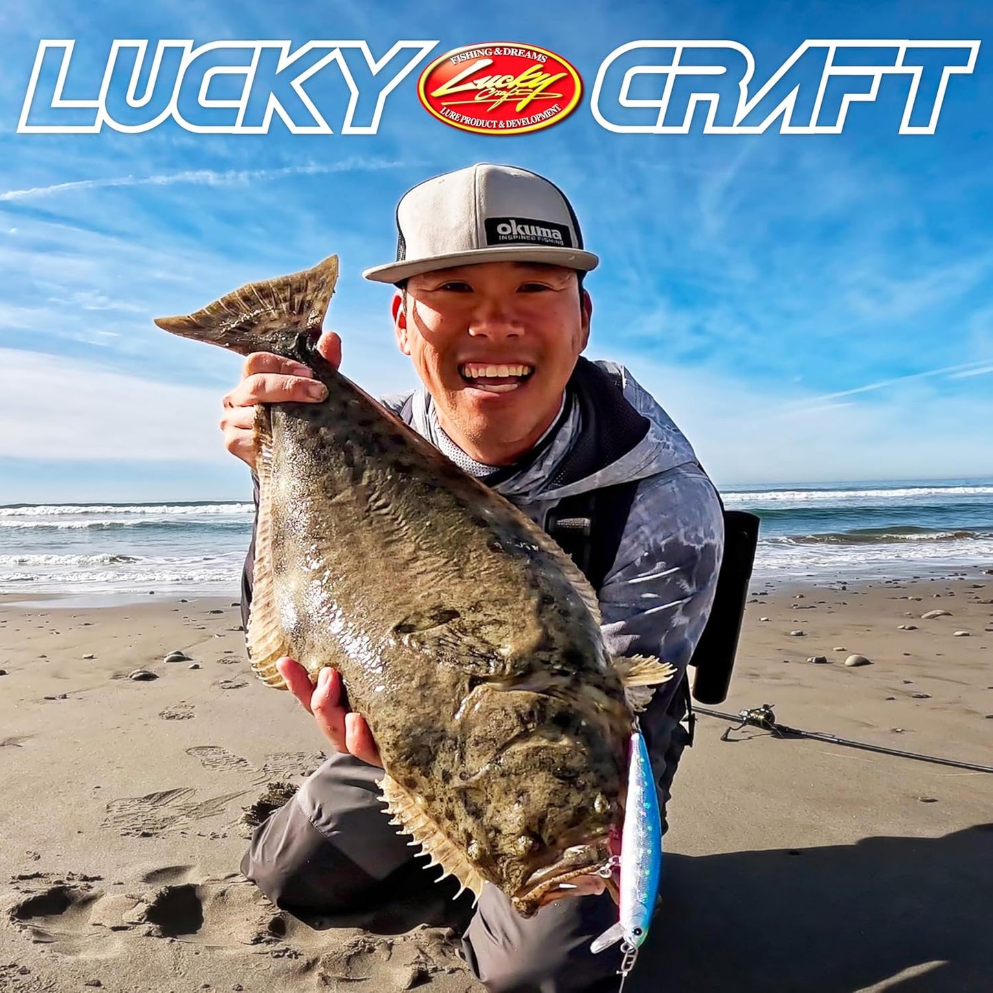 LUCKY CRAFT FlashMinnow 130MRS, Saltwater Surf Fishing Lures, Jerkbait, Halibut, Surf Perch, Calico Bass, White Seabass, Striped Bass, Sinking, Fishing Gear, Fishing Accessories, Fishing Tackle