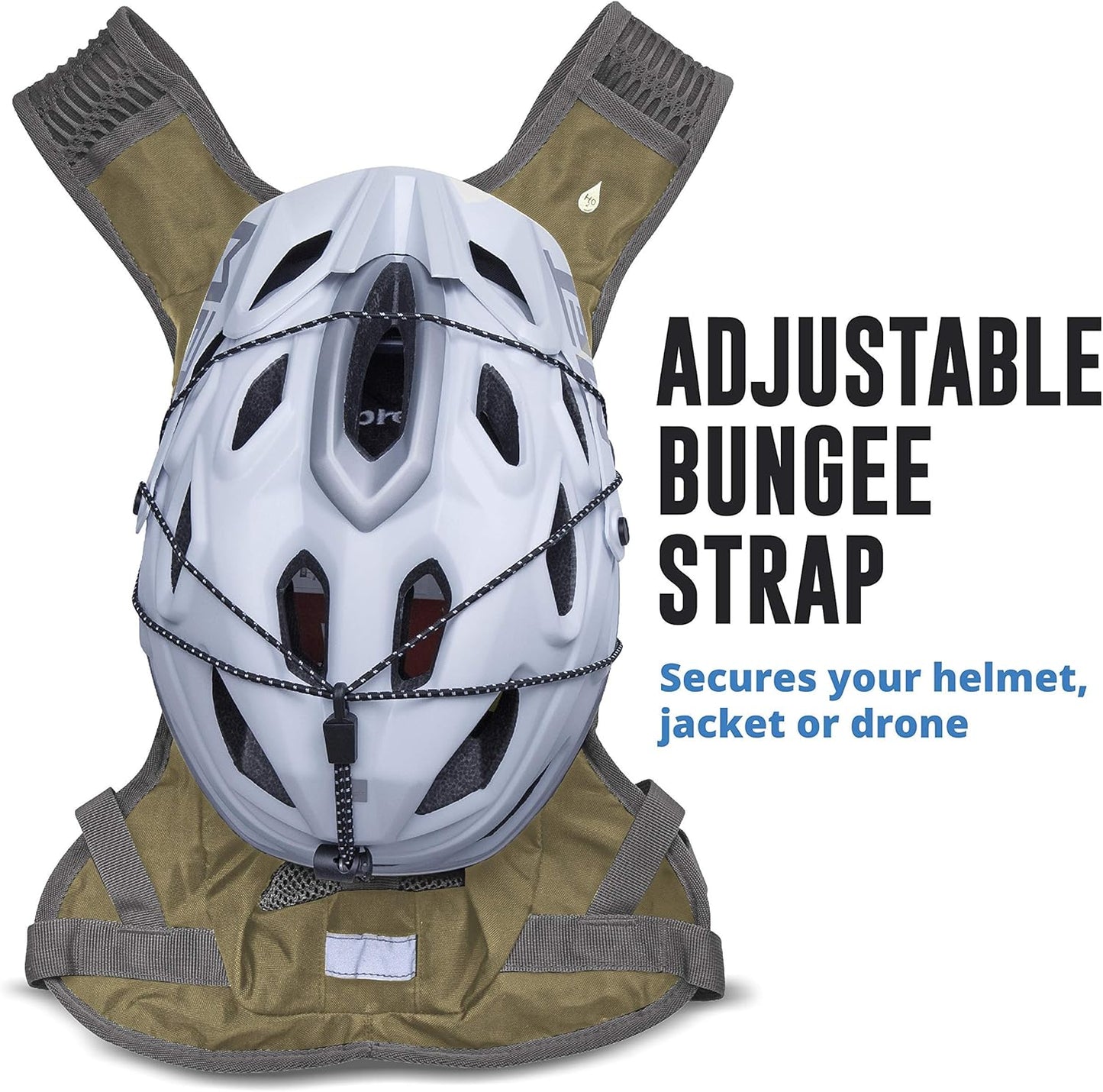 Vibrelli Hydration Backpack & 2L Hydration Bladder - High Flow Bite Valve - Hydration Pack for Cycling, Running, Hiking