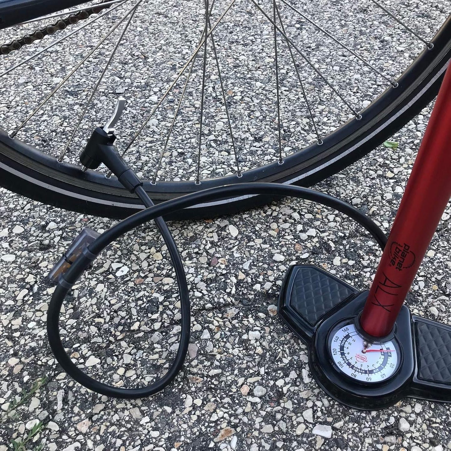 Planet Bike ALX Bike Floor Pump,Red