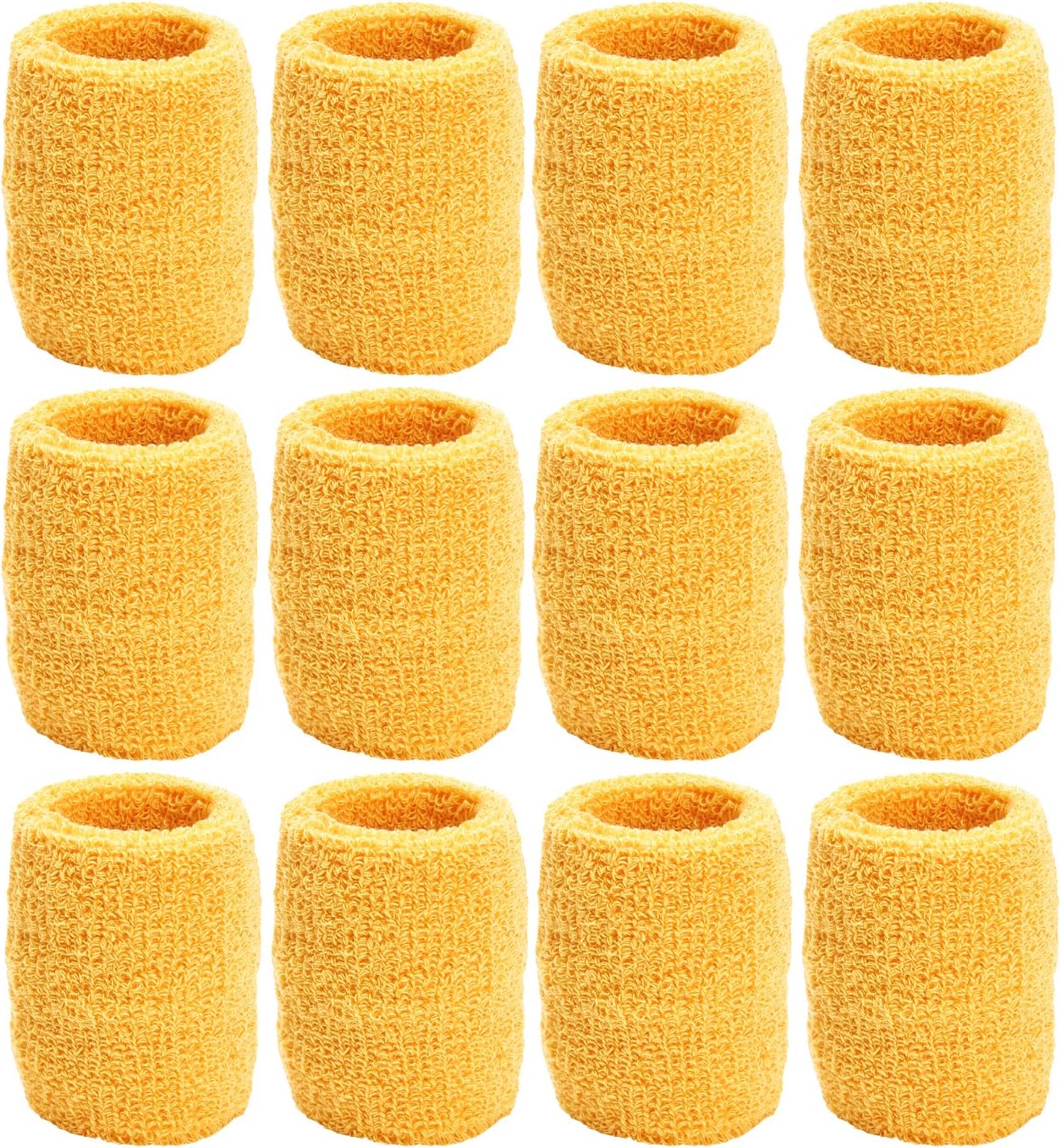 Unique Sports Wristbands / Sweatbands Pack of 12 (6 pair)