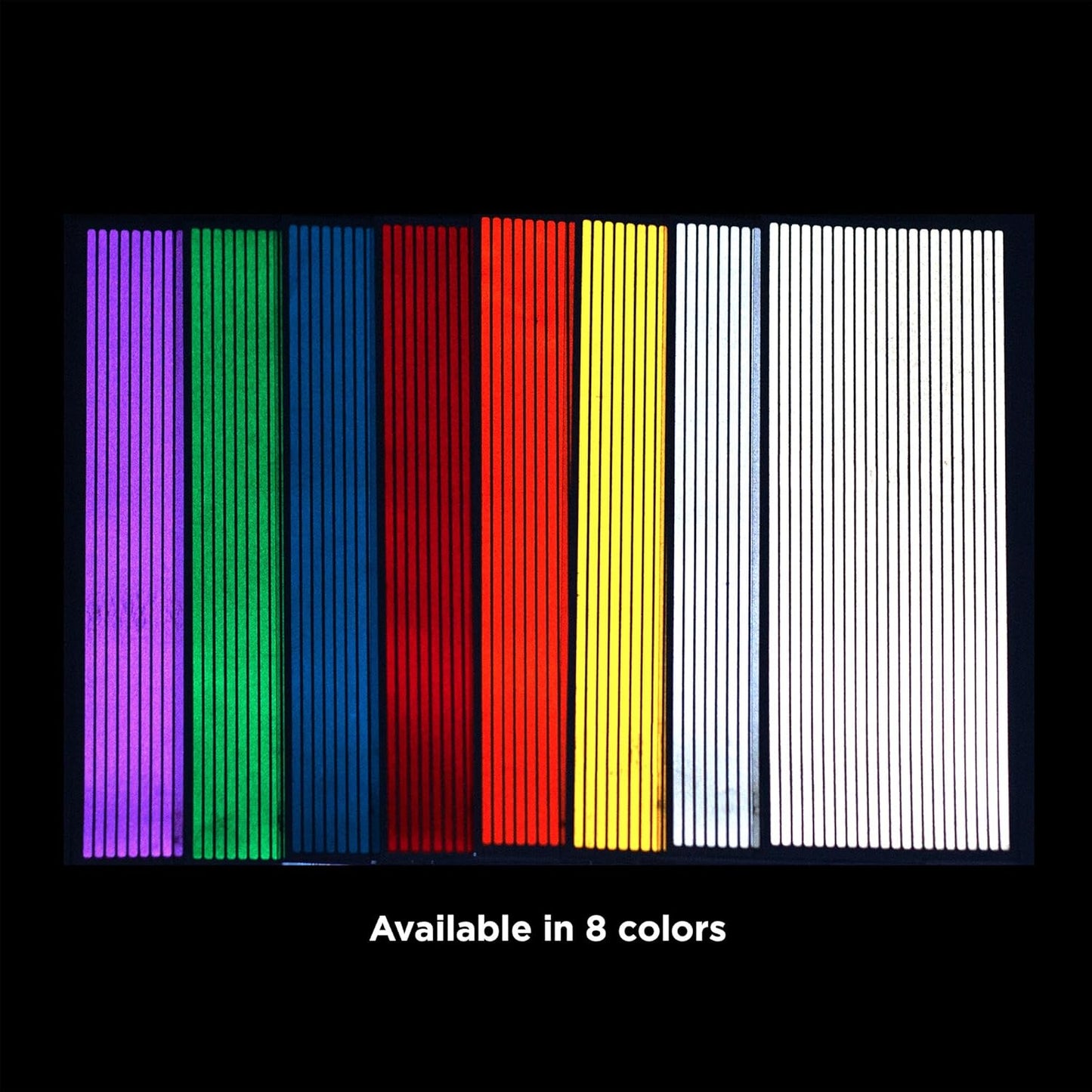 Reflective Decals 3/16" Pinstripes Kit Jumbo, White