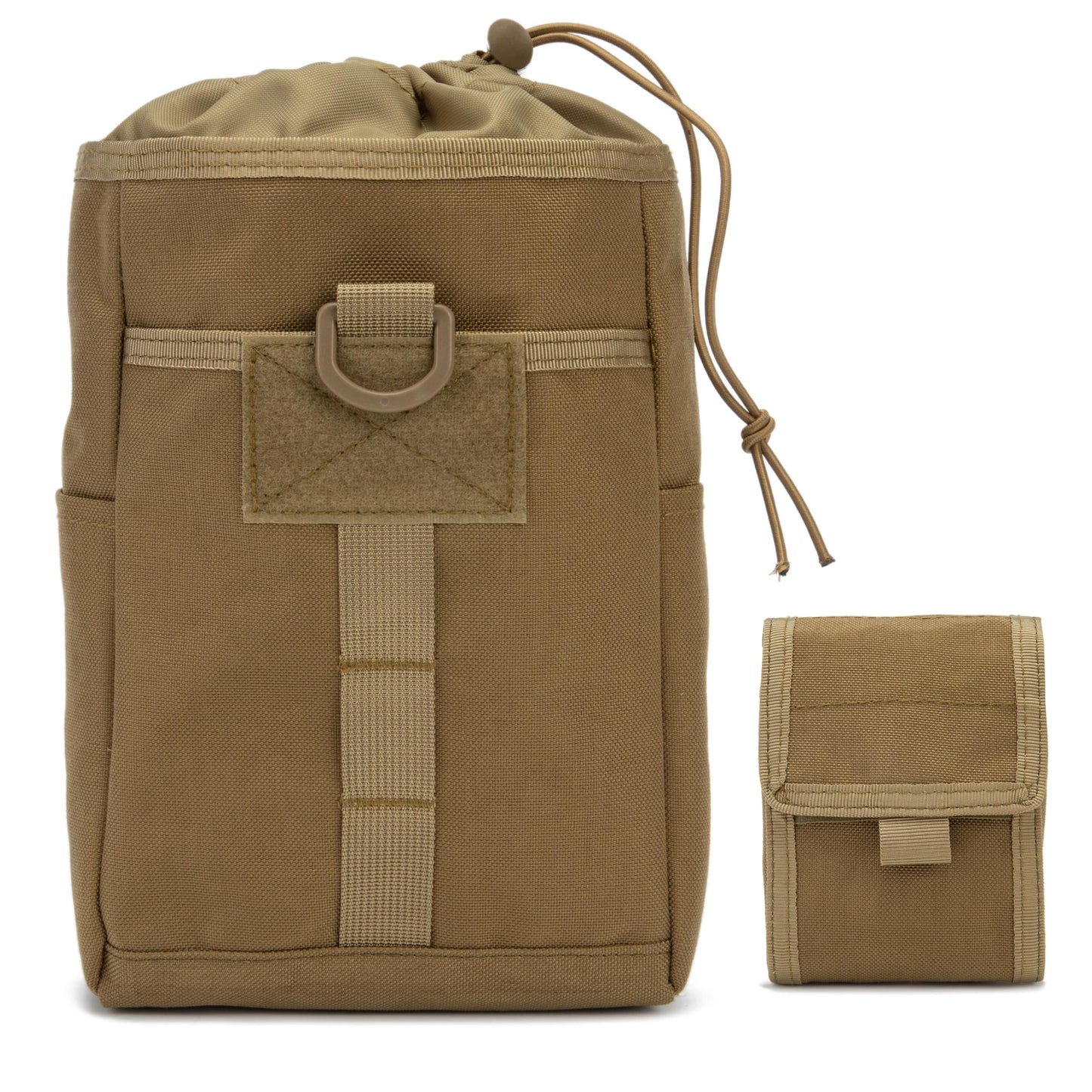 HAYUNEVER Tactical Molle Dump Pouch, Adjustable Drawstring Magazine Pouch, Roll Up Folding Mag Pouch Utility Waist Bag