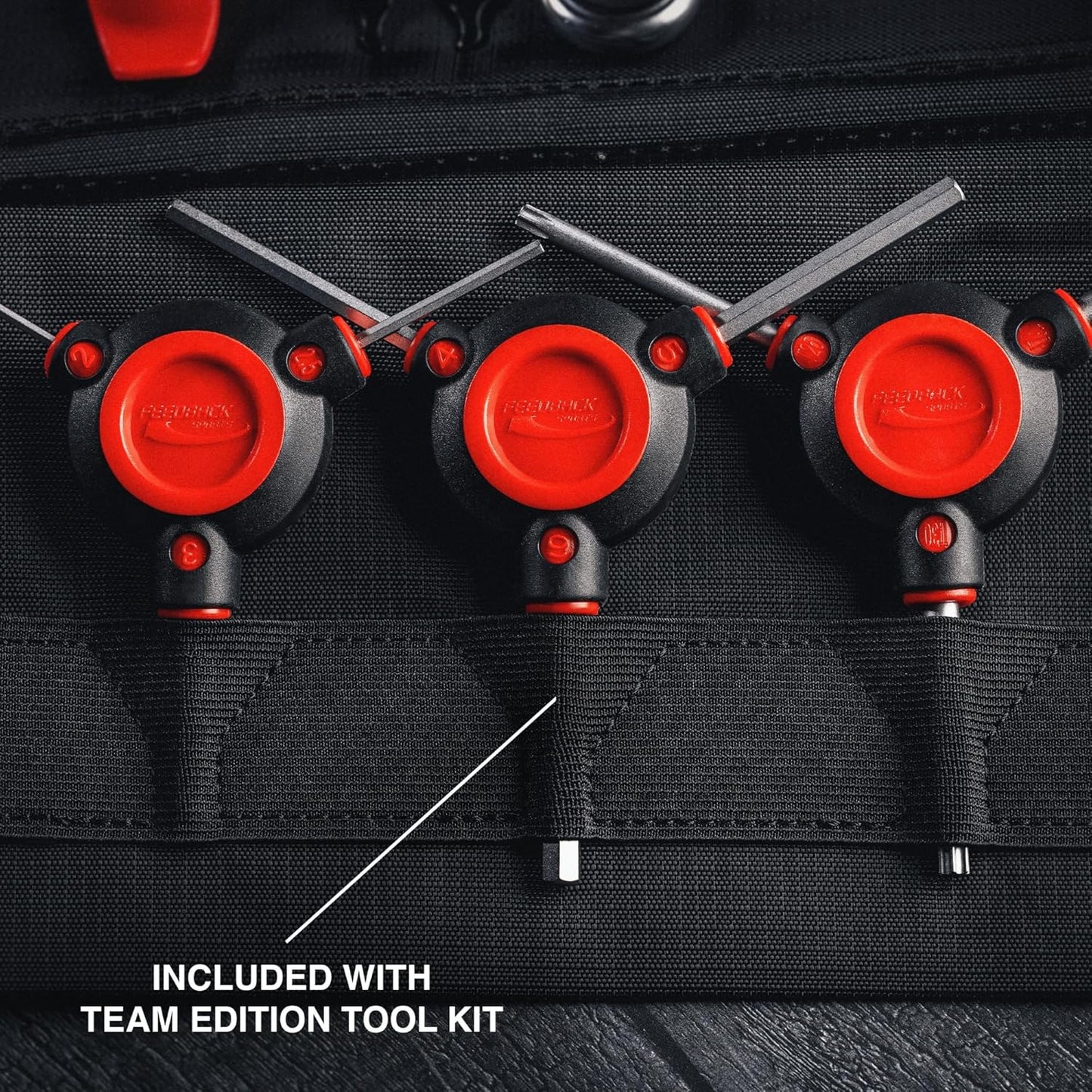 Feedback Sports | Fixed 3-Way Bicycle Torx Wrench Set | T25/T28/T30 | W/Dual Density Overmolded Rubber Grip