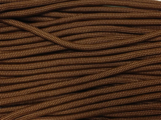 50FT Type III Chocolate Brown Paracord 550 Parachute Cord 7 Strand Made In USA