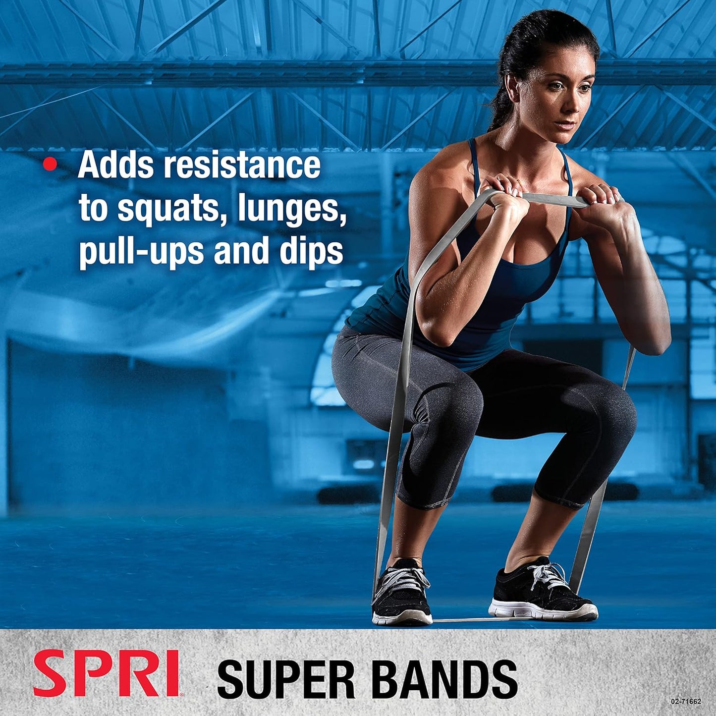 SPRI Superbands - Resistance Band for Assisted Pull-ups, Core Fitness, and Strength Training Resistance Exercises - Versatile Tool for Flexibility, Stamina, and Balance - 1", Red