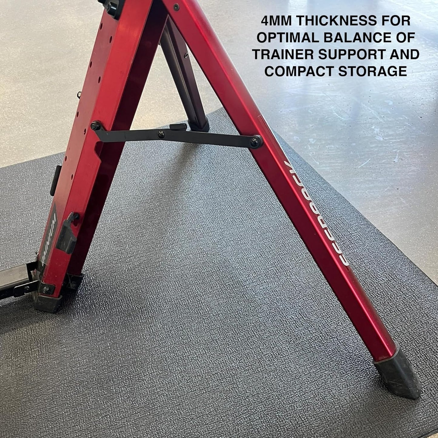 Feedback Sports | Bicycle Trainer Mat | Non-Slip Surface, Cycling Cleat Safe | Place Under Bike Trainer | Protect Flooring