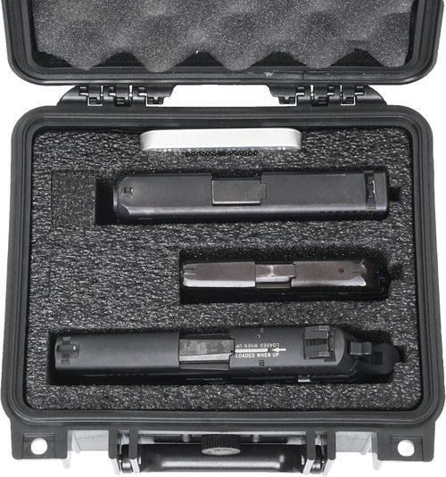 Case Club 3 Pistol & 6 Magazine Pre-Cut Waterproof Case with Silica Gel to Help Prevent Gun Rust