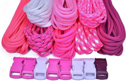 Bored Paracord Brand Paracord Starter Kit - Pinks Combo Kit