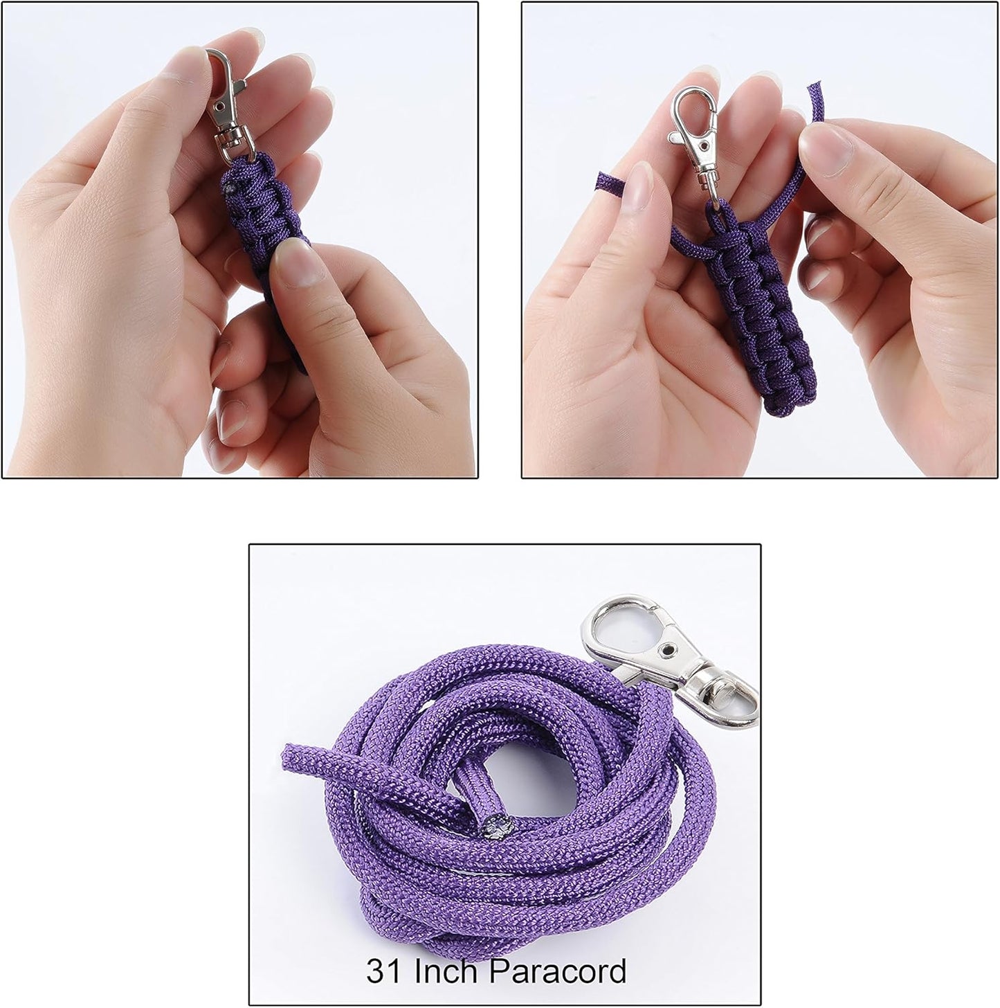4 Pack Paracord Zipper Pulls for Backpacks, Tents, Trolley Cases, Traveling Cases, Jackets and Many Other Items That with Zippers