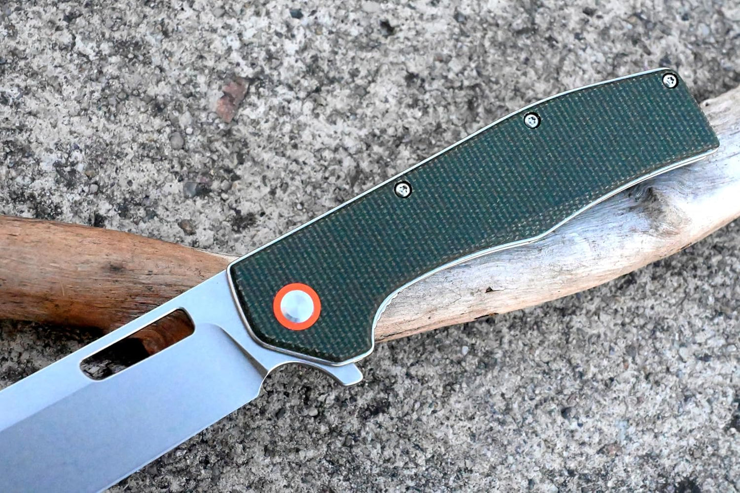 YAK & YETI Multifunctional Micarta Handle Folding Knife- Everyday Carry Knife for Men and Women - Indoor or Outdoor-Camping and Hunting knife-D2 steel Blade knives