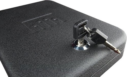 GunVault NanoVault Travel Handgun Safe for Pistols with Key Lock - TSA-Approved