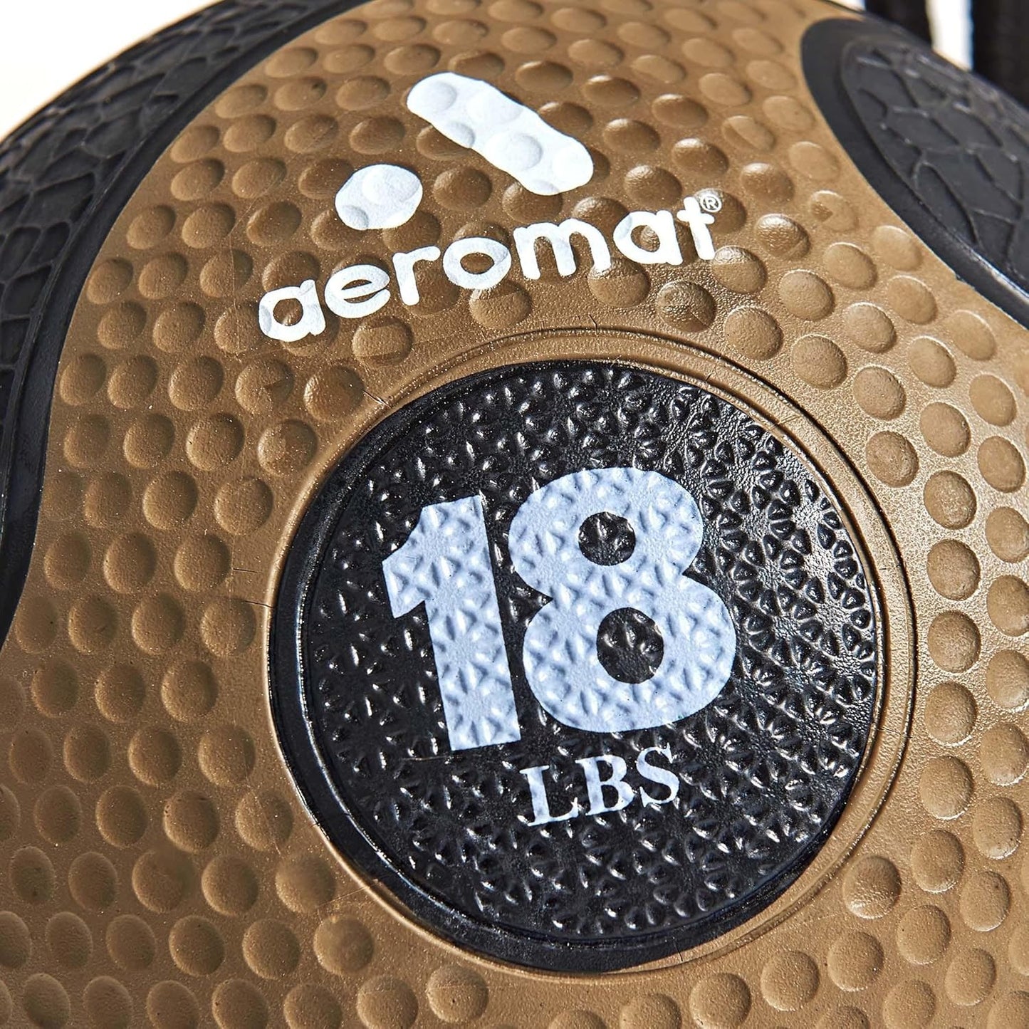 Weighted 18 lb Medicine Ball with Rope - 39" Aeromat Elite Power Workout Ball