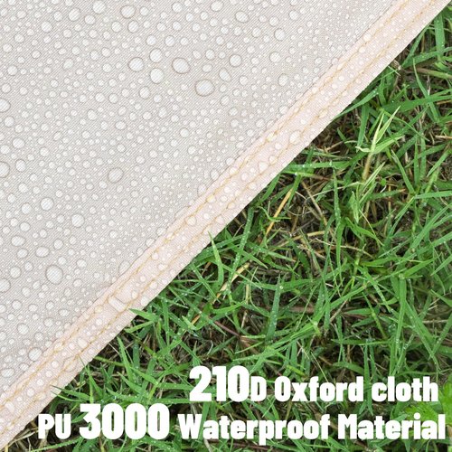 EULANT Hexagonal Tent Footprint for Camping,4-6 Person Waterproof Tent Ground Sheet Mat for Camping Hiking Picnic Backpacking(10.82ft X 9.38ft)