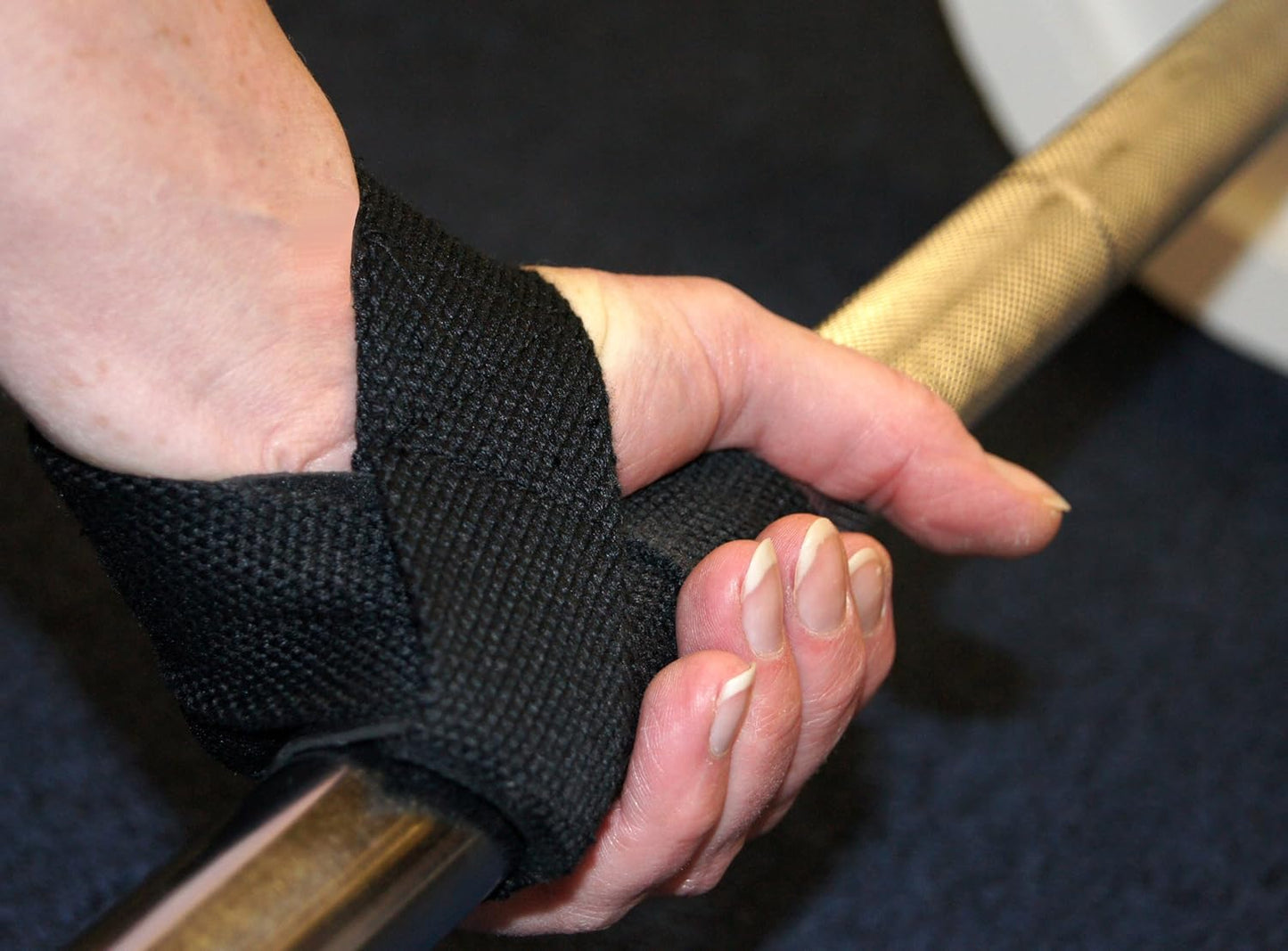 JFIT Padded Weight Lifting Straps, Black