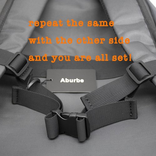 Backpack Chest Strap, Universal Add on Adjustable Sternum Strap, Chest Belt Replacement, with Heavy Duty Quick Release Buckle Clip, for Travel, Hiking, Camping, School(Black)