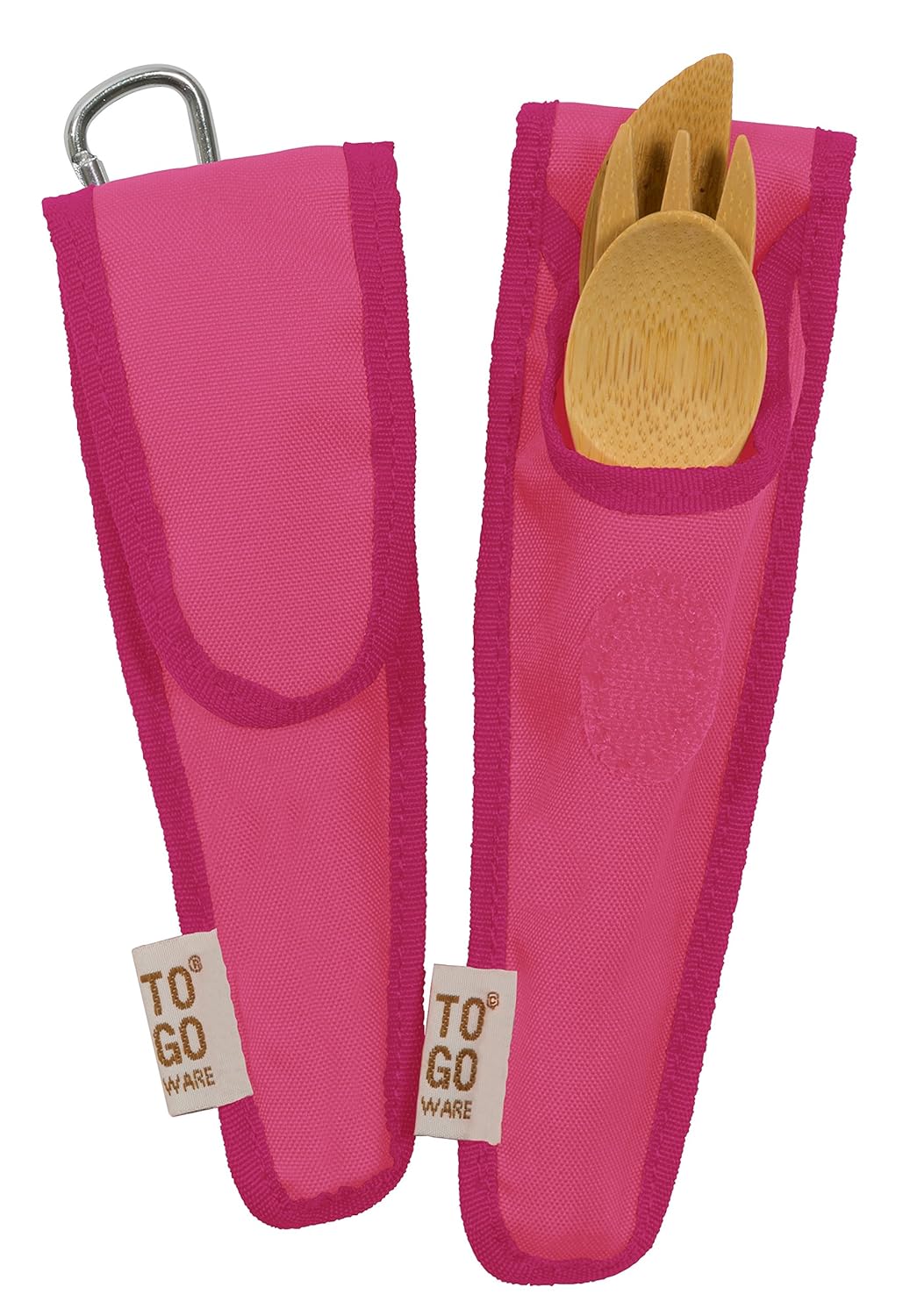 Kid's Bamboo Utensil Set Melon Pink, 1 EA
