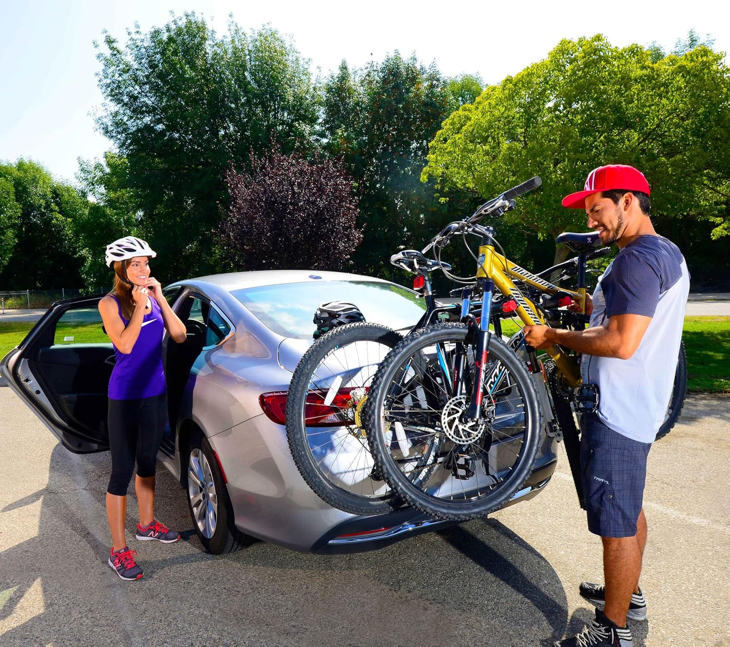 Allen Sports Deluxe 2-Bike Trunk Mount Rack, Model 102DN-R, Black