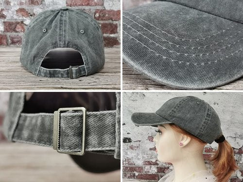 Hepandy Embroidered Boy's Mom Hat for Women, Gift for Mama Mother, Washed Gray Baseball Cap Adjustable Cotton Snapback Hats