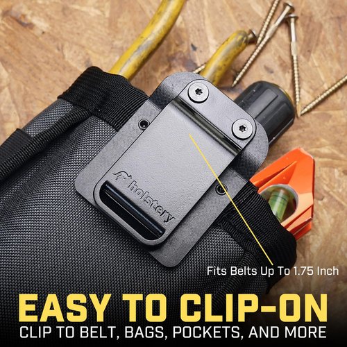 Big Joey Pouch | Clip-On Tool Belt Bag for Tools, Screws, and Nails - Great for an Electrician, HVAC Tech, Plumber, Carpenter, Contractor, Handy Man, and Any Tradesperson