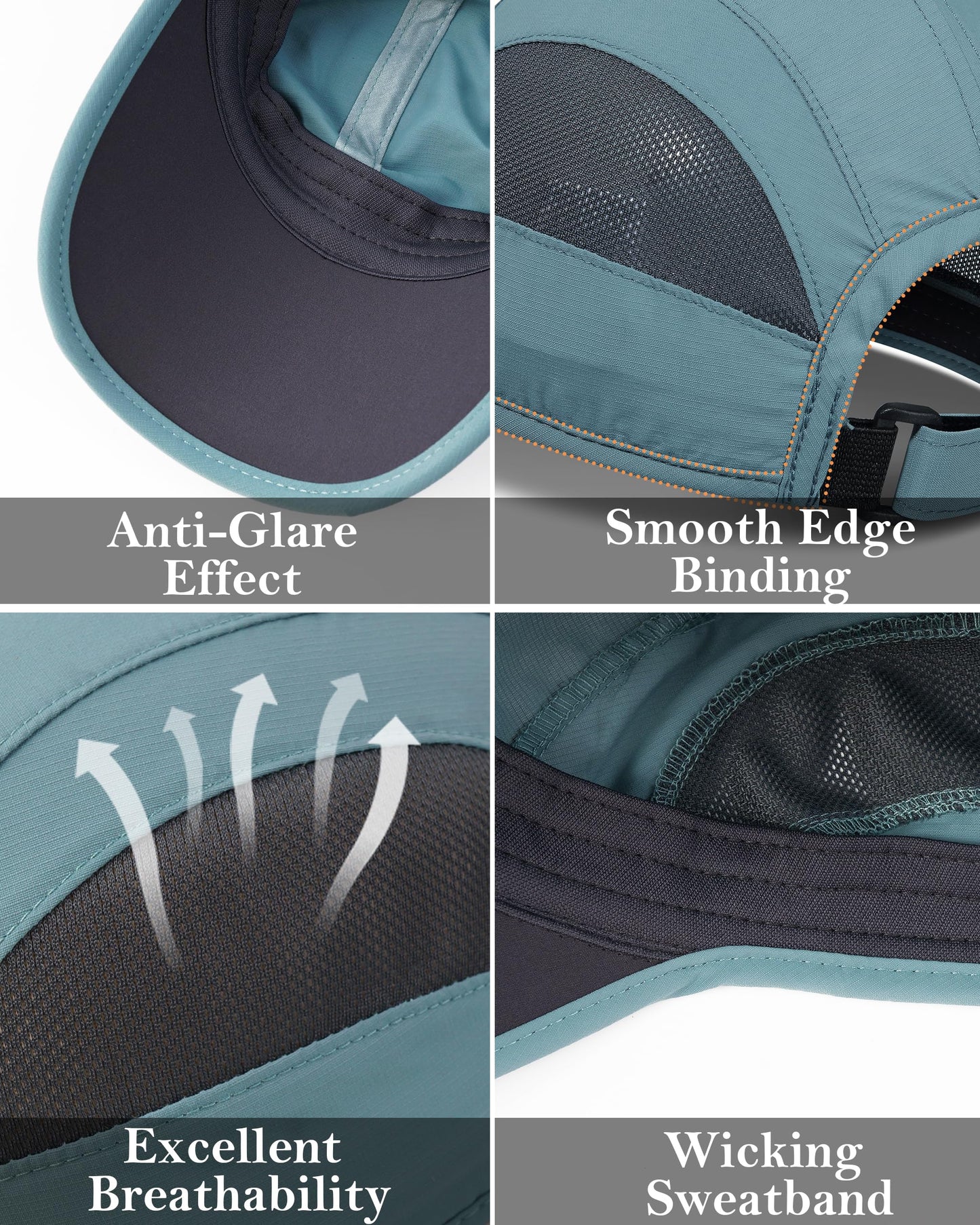 GADIEMKENSD Dad Hat Men Running Cap Summer Sun Hat Dri Fit Workout Cooling Hats Trucker Hat Hiking for Golf Hiking Outdoor Camping Gym Tennis Travel Cycling Horse Fishing Walking Sky Blue M