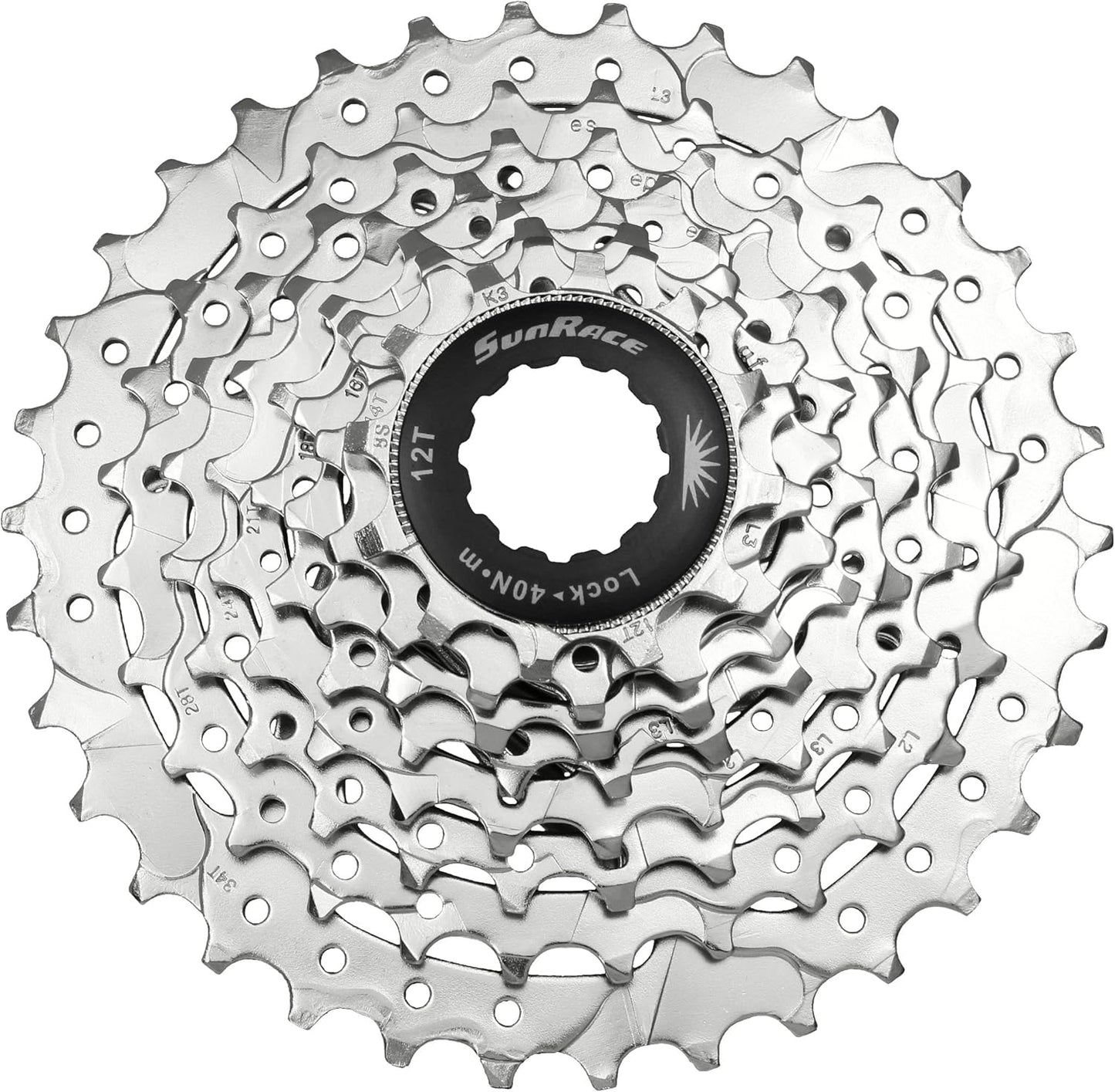 Sunrace CSM66 8-Speed Nickel Plated Cassette