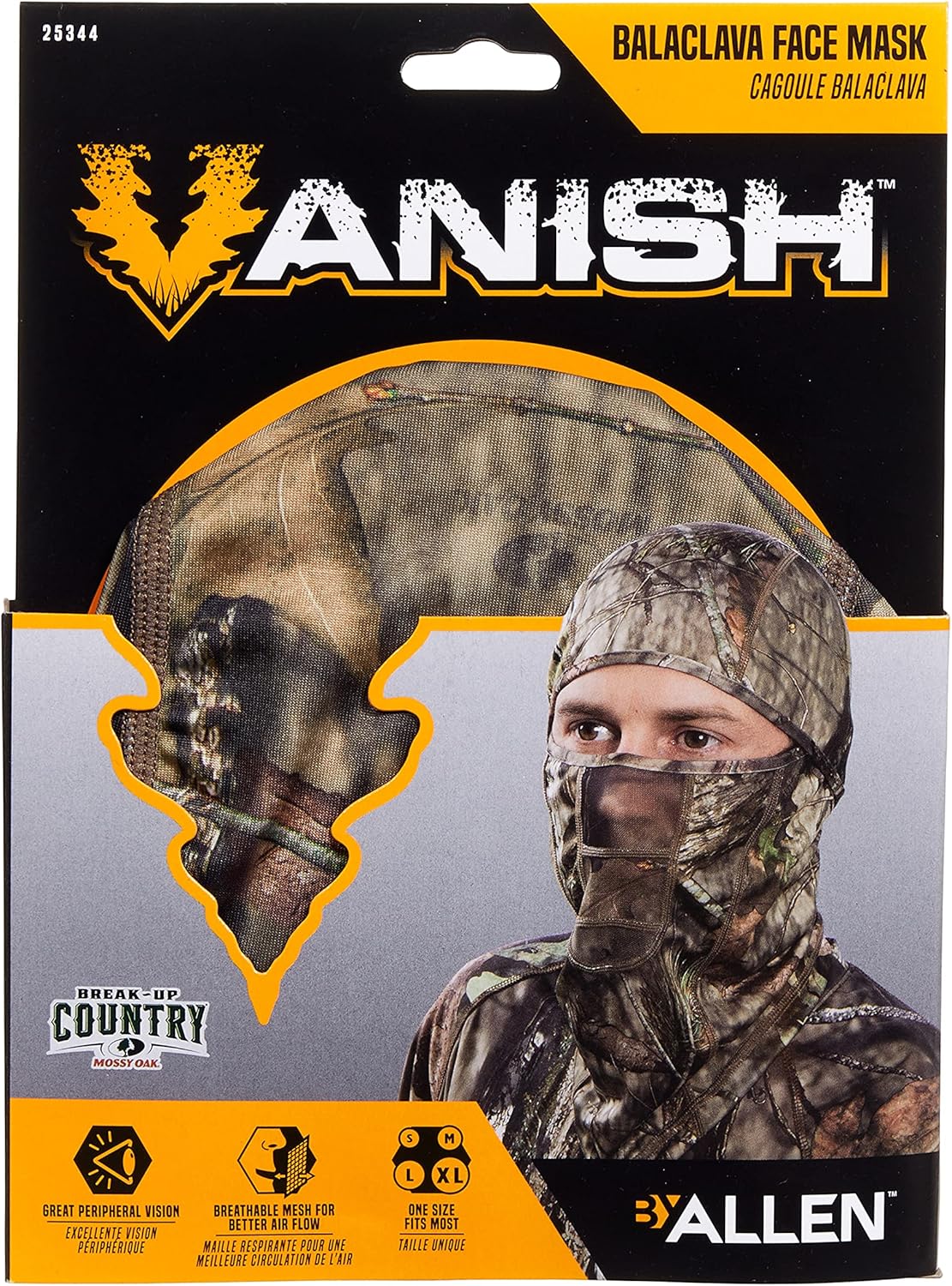 Allen Company Vanish Stretch Fit Camouflage Balaclava, Camo Hunting Face Cover