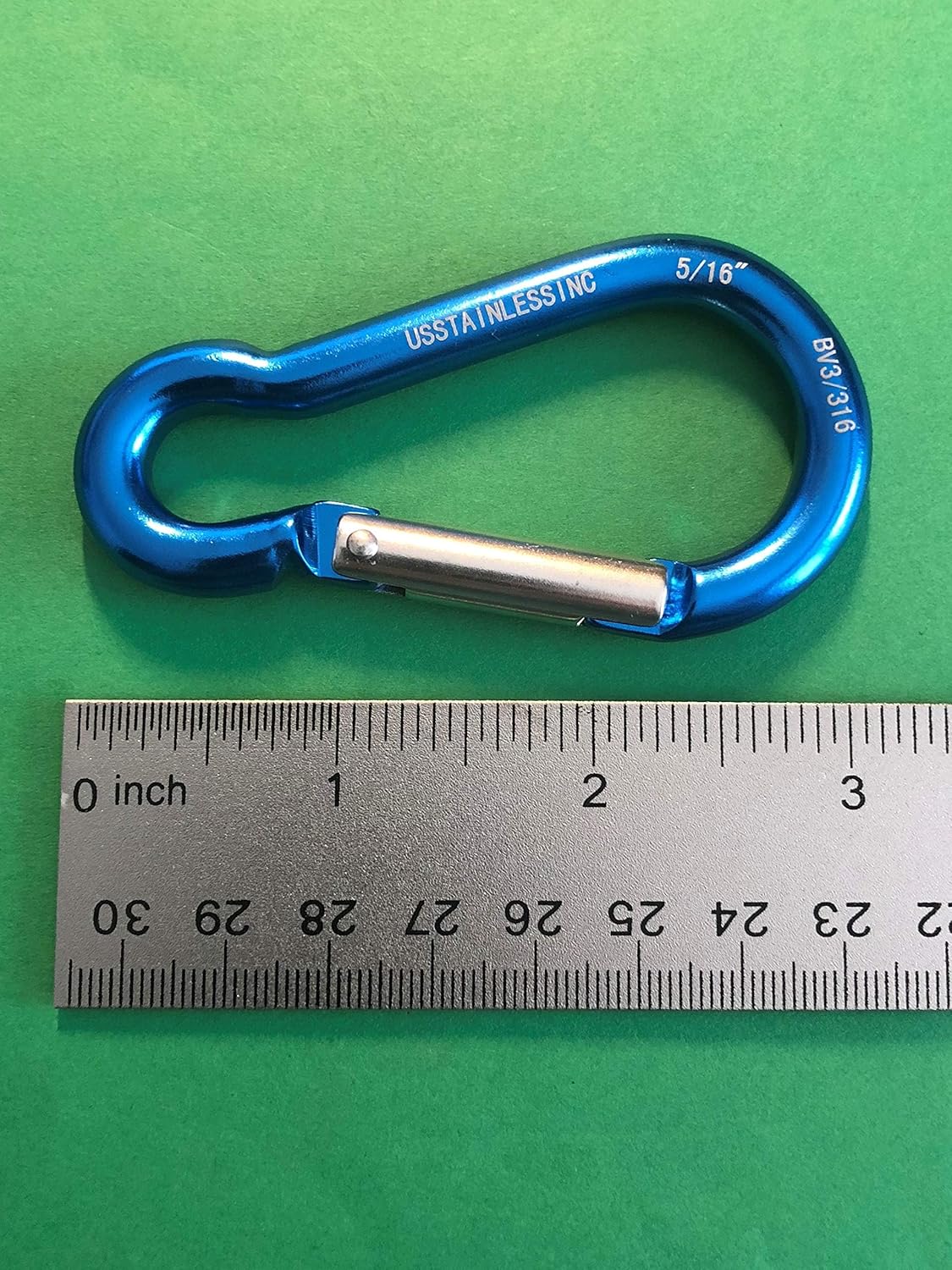 4 Pieces US Stainless Aluminum Spring Hook 5/16" (8mm) Aircraft Grade 7075