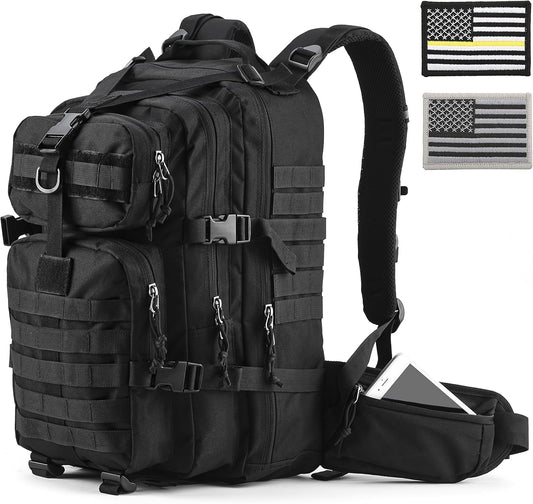 Gelindo Men's Military Tactical, Black, 35L