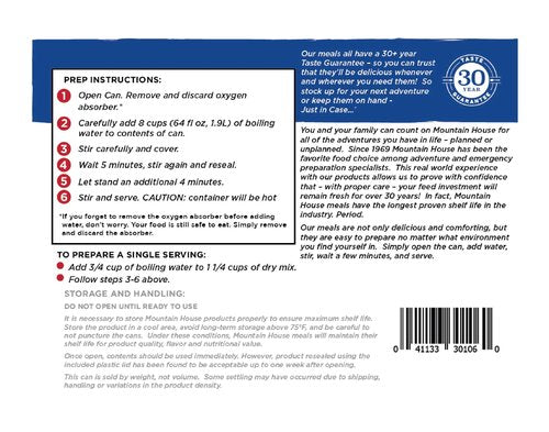 Mountain House Beef Stroganoff with Noodles | Freeze Dried Survival & Emergency Food | #10 Can & Chili Mac with Beef | Freeze Dried Survival & Emergency Food | #10 Can