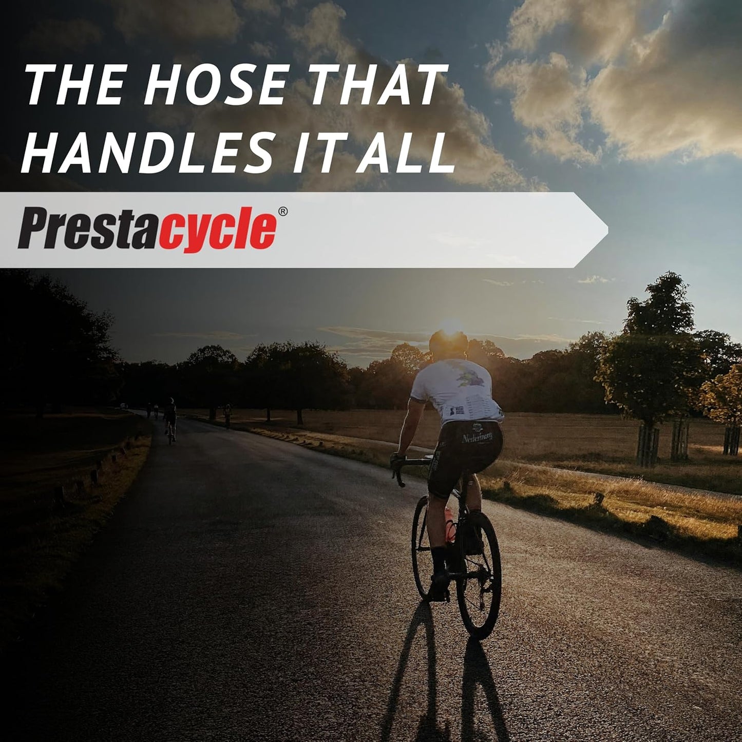 36-Inch Red 3-Way Presta Air Hose for Pump Upgrade - Durable & Flexible