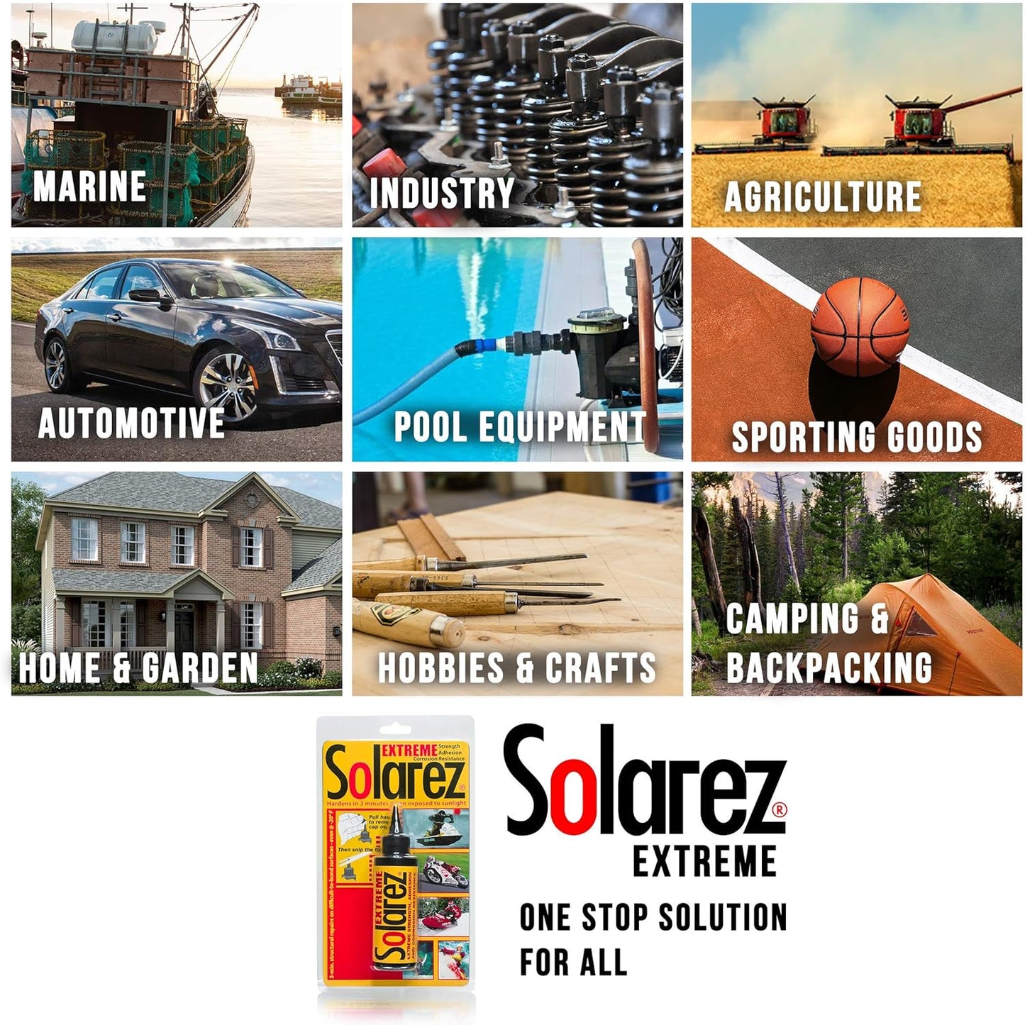 SOLAREZ Artisan Epoxy Resin Kit - Clear, UV-Resistant, 16 oz for Crafts & Repairs