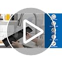 Hydream 30 Inch Magnetic Silicone Stove Top Shelf - Light Grey