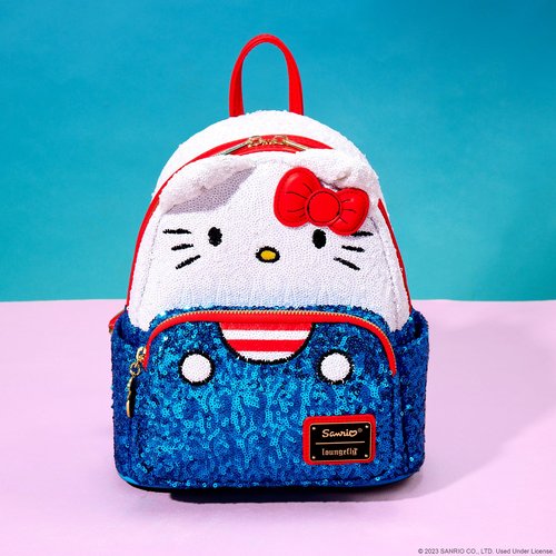 Loungefly Sanrio Sequin Hello Kitty Mini Backpack: Sparkling Style with Iconic Cuteness!
