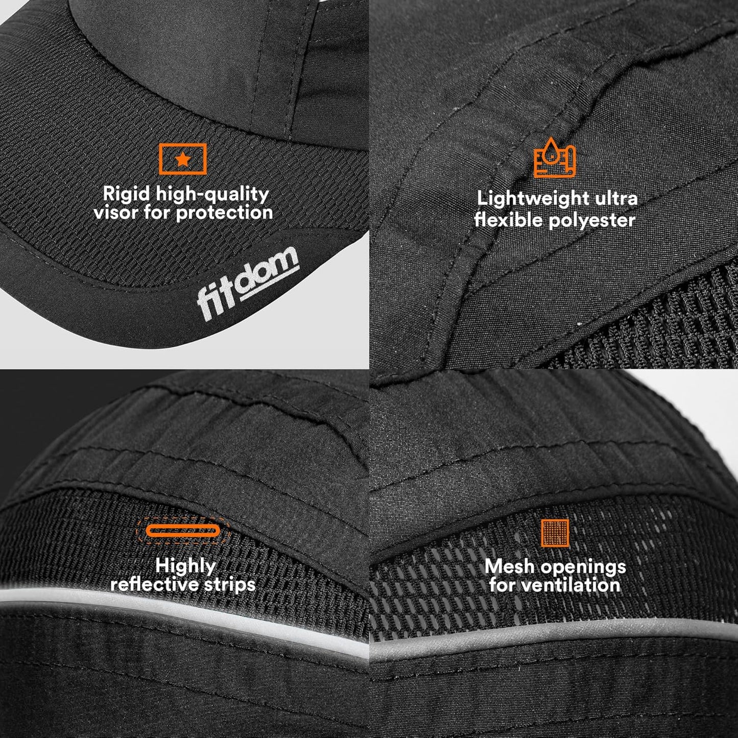 Fitdom Lightweight All Sports Cap Perfect Hat for Running, Hiking, Tennis, Golf