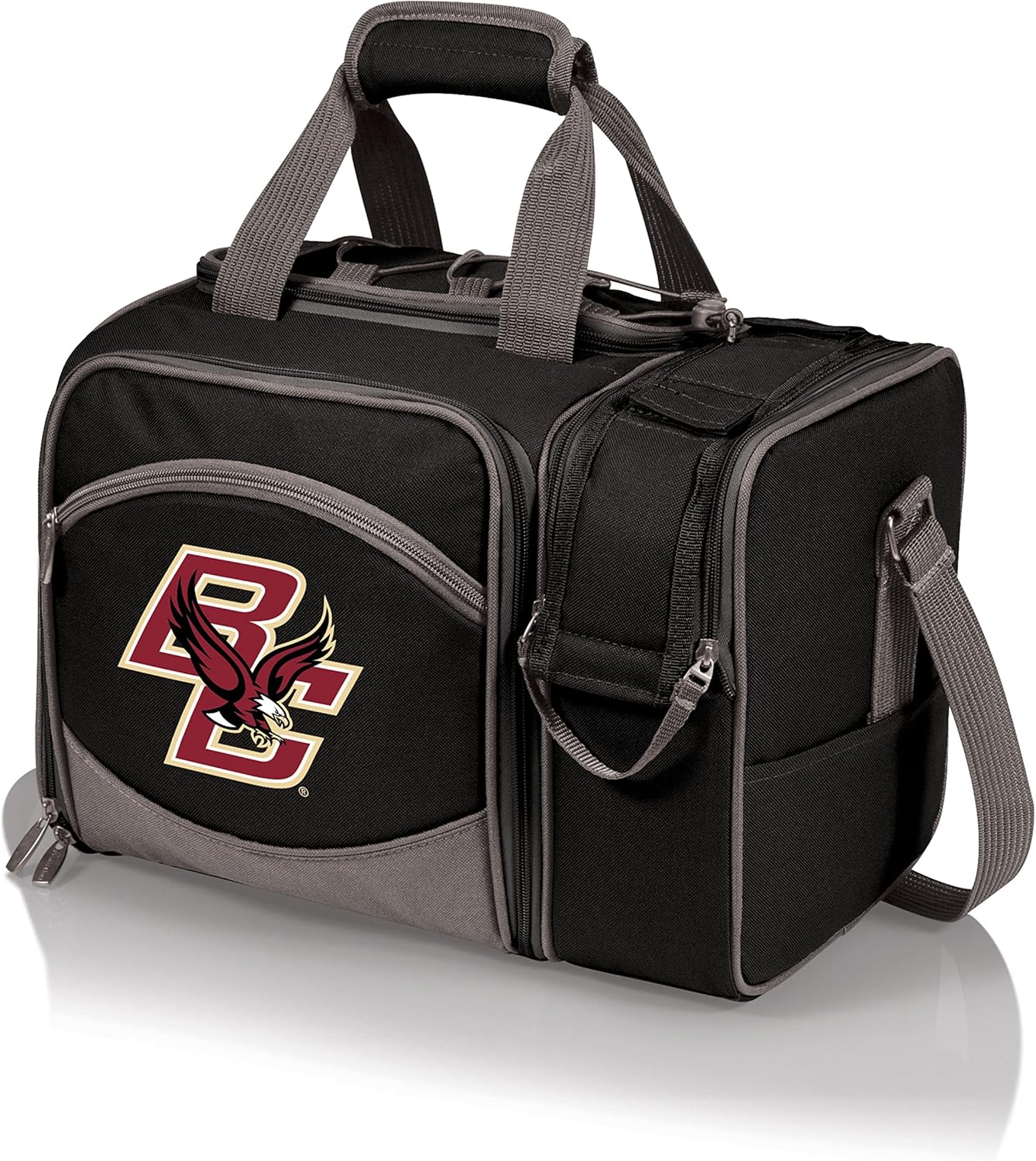 NCAA Malibu Cooler Picnic Basket - Insulated Tote with Complete Picnic Set