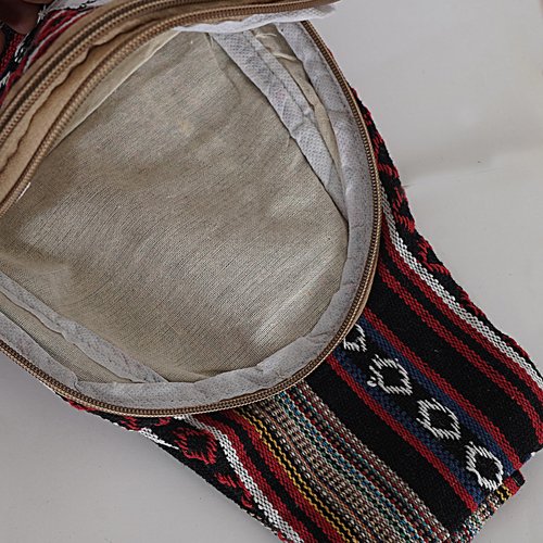 Marubhumi Hemp Small Backpack Cross Body Shoulder Himalayan Bag Adjustable Strap Men and Women Sling Bag Lightweight Daypack