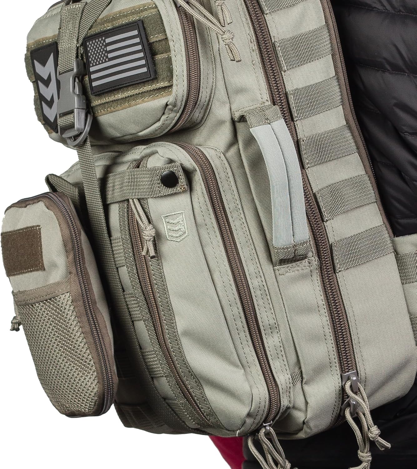 3VGEAR Compact Pocket Organizer - MOLLE Compatible EDC Pouch with Clamshell Opening and YKK Annex Clips - Rugged 600D Water-Resistant Tactical EDC Organizer