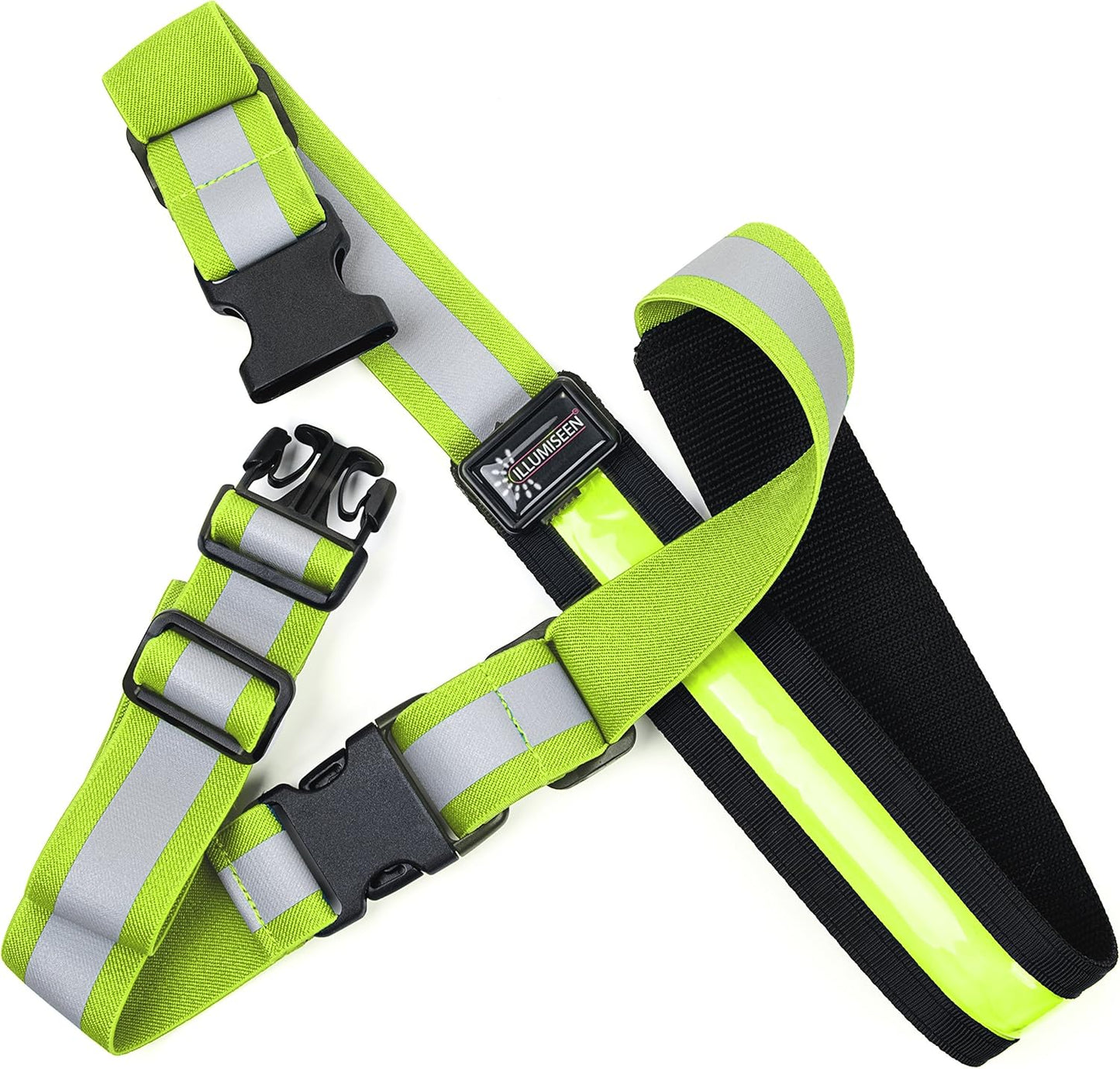 Illumiseen LED Reflective Belt Extension – Adds 19.6” for Enhanced Visibility