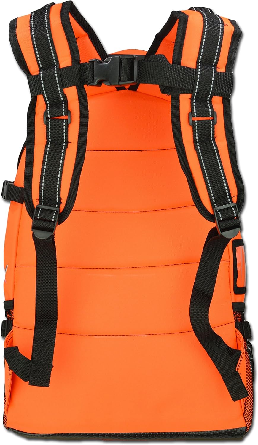 Lightning X Products EMS Special Events First Aid EMT First Responder Trauma Backpack BLS Bag - Fluorescent Orange