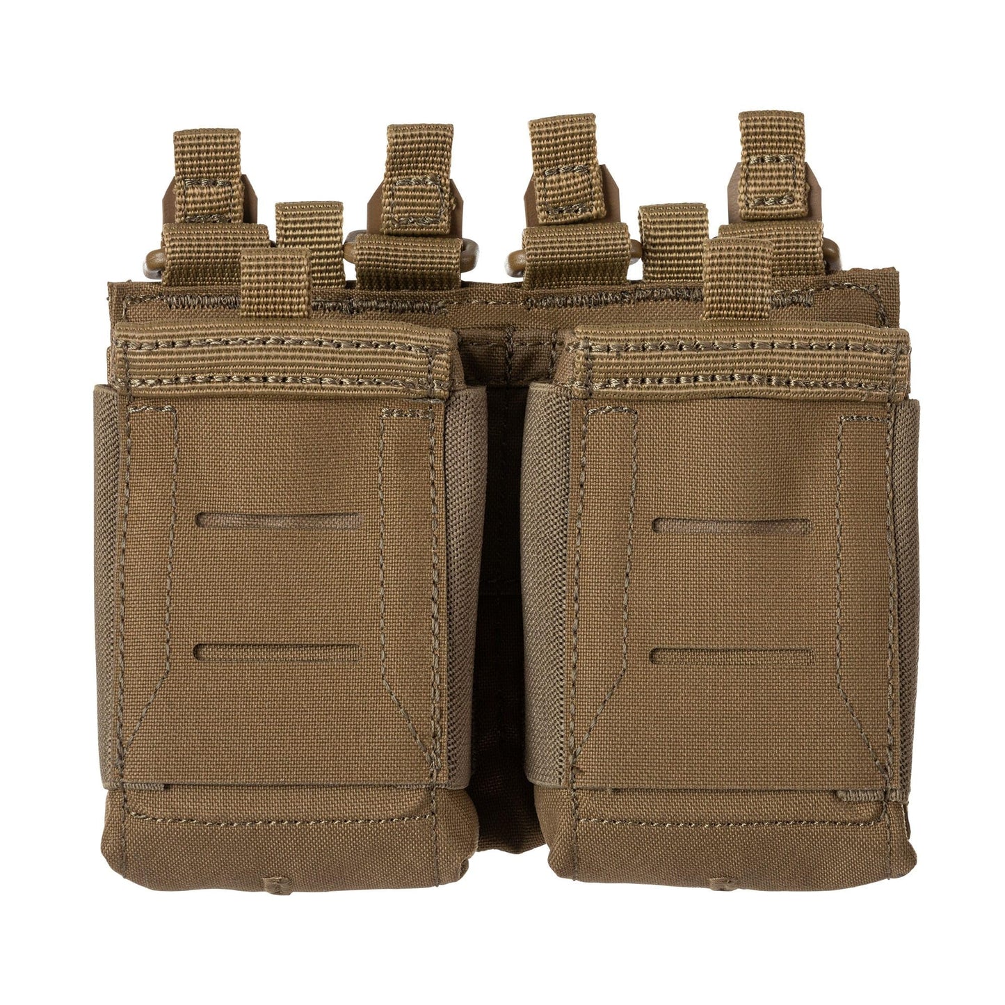 5.11 Tactical Flex Double AR Mag Pouch 2.0 - Versatile Flex-HT Mounting Holster, Concealed Retention, Waterproof Straps, Kangaroo, 1 SZ, Style 56754ABR