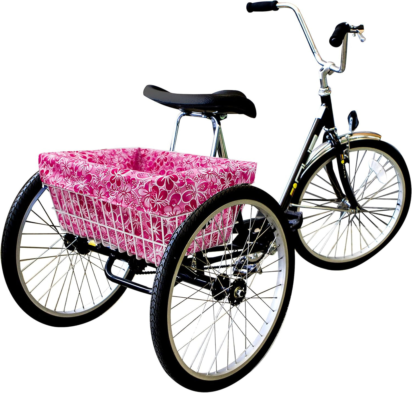 Adult Trike Bicycle Basket Liner, Large Bike Basket Liner, Extra Large Trike Only Rear Basket Liner