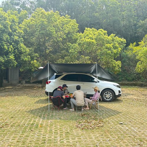 Top Lander Car Awning Camping SUV Sun Shelter Waterproof Universal Tent Canopy Anti-UV for Van Campervan Caravan Truck Vehicle