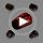 Tactical Helmet Light with 4 Lighting Modes Visible LED and IR - BK-RED Variation